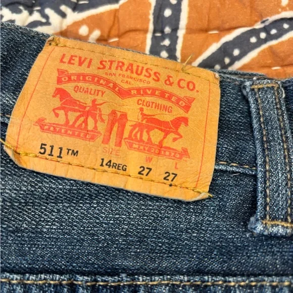 Levi's Blue Denim Jeans - Picture 2 of 3